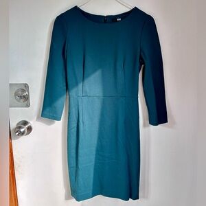 Uniqlo Green Ponté Dress